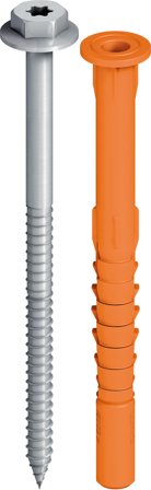 Ejot 8532160420 Fasadeplugg HEX HODE SW13-T40-ETA-12/0502 10 x 160 mm, 50-pakning, Innfesting