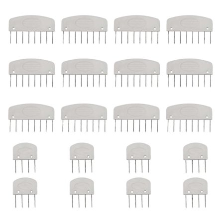 20 st Stickningsblockeringsnålar Kit 4-stifts och 8-stifts Stickningsblockeringskammar för Blockering av Stickning Virkning Sömnad Spets Nålarbeten 