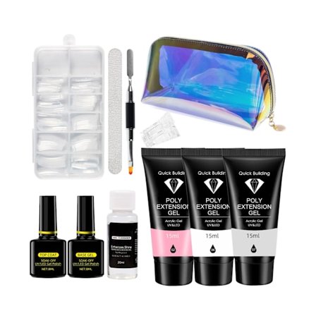 Polygel Nagelkit Nail Gel Färg Set