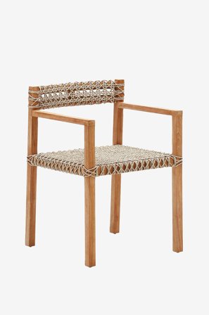 Kave Home - Utomhusstol - giverola 2-pack - Brun - Utestolar & pallar - Från Homeroom