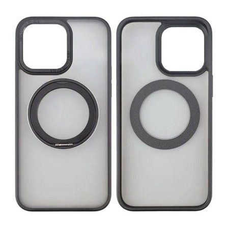 iPhone 15 Pro Max Skal med MagSafe Stativ Rvelon - Svart