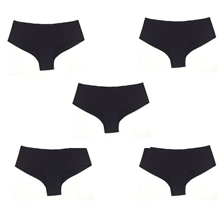 Sømløst undertøj til kvinder, 5-pak