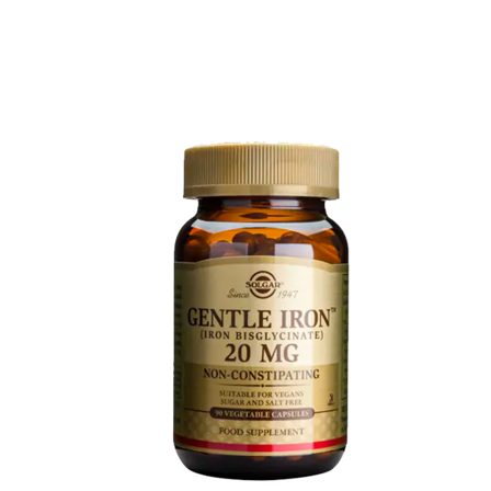 Solgar Gentle Iron Järntabletter 20 mg 90 kapslar