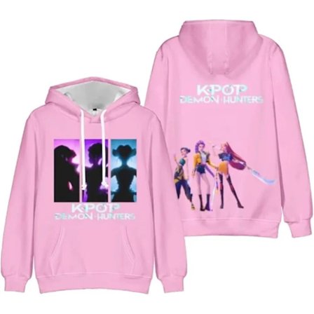 KPop Demon Hunters Hættetrøje 3D-printet Trøje med Hætte til Mænd og Kvinder