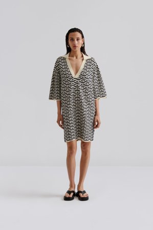 Malina - Thyme Minikleid - M - Dark Blue Multi