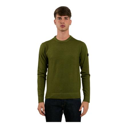 Peuterey Round-neck Strik Grøn, Herre Strik, Størrelse: L