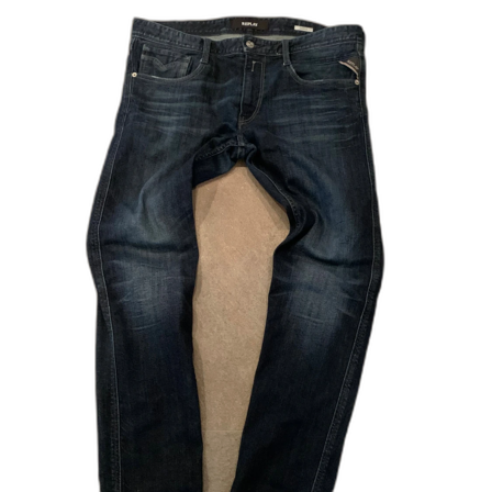 Replay mörkblå jeansbyxor tapered