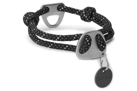 Knot-A-Collar Justerbart Halsband - Svart - Large - Scarfes, Charms & Halsbandssmycken, Draglinor, Läder- & Textilhalsband på Doggie.se