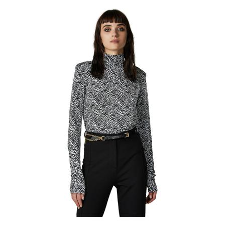 Patrizia Pepe, Turtlenecks Zwart, Dames, Maat:M
