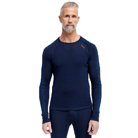 Dovre Långärmad Undertröja | 100% Ull Blå Underlinnen & t-shirts Herr M