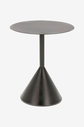 Kave Home - Sidobord Yinan, Diameter 48 cm - Svart - Småbord - Från Homeroom