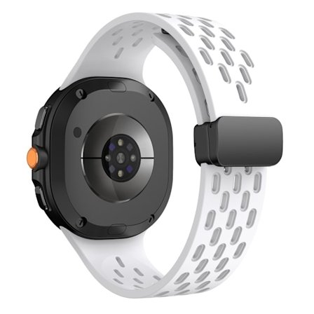 Silikonarmband Sport Samsung Galaxy Watch 8 44mm Vit