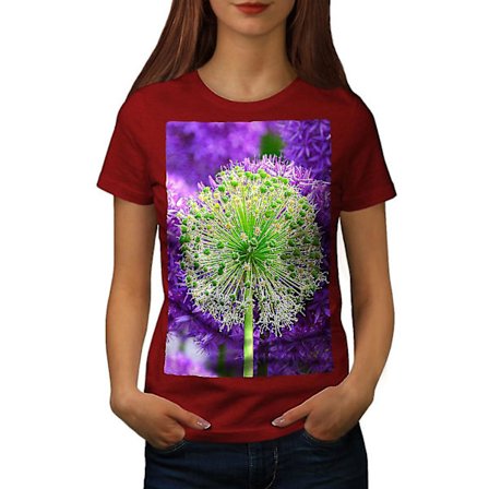 Psychedelic Flower Women Röd-skjorta