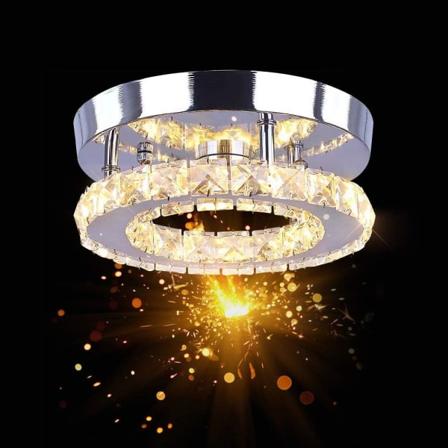 LED Taklampa, 16W Kristallkronljus, Modern Taklampa