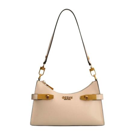 Guess, Shoulder Bags Beige, Dames, Maat:ONE Size,leer