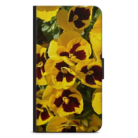 Bjornberry Plånboksfodral iPhone 8 Plus - Gula Vårblommor