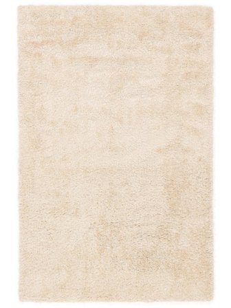 Plain (Single Colored) Shaggy Rug Small Luxe Shaggy - Cream Beige 140X200