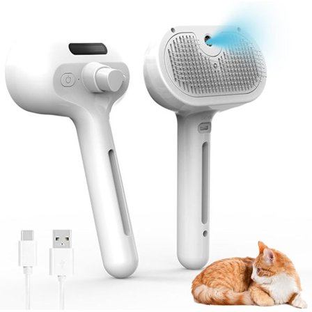 Kat Dampsbørste Kat Dampsbørste Hund Dampsbørste Kat Hårbørste 3i1 Dampsbørste kompatibel Kat Dampende Antistatisk Og Filtresistent Ideel kompatibel