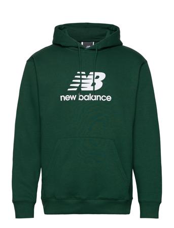 New Balance Sport Essentials Fleece Logo Hoodie Grön