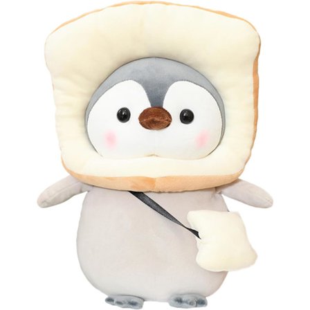 Søt pingvin bamse pute - 23 cm søt bamse dyrepute, varm og komfortabel, passer for alle, jenter elsker den!