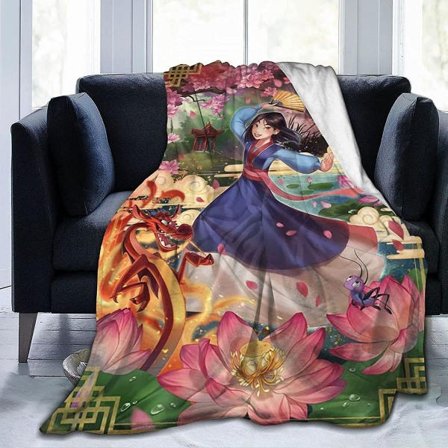 Di-sn-ey Figurer Fleece Tæppe Boligindretning Varmt Tæppe til Sovesofa -w53 50x40in 125x100cm