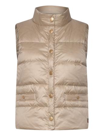 Amy Down Vest Vests Padded Vests Beige BUSNEL