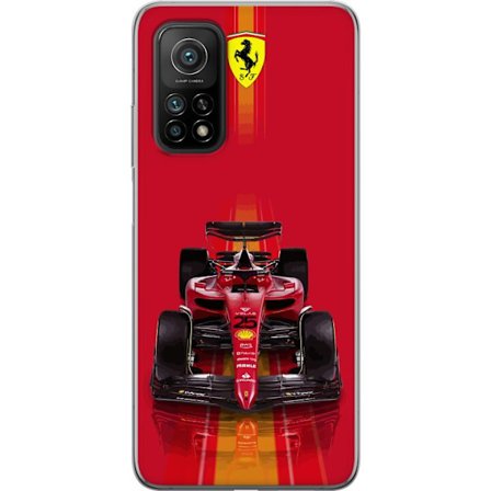 Yhteensopiva Puhelinkuori Xiaomi Xiaomi Mi 10T 5G Ferrari Formula 1 -auto ikonisessa punaisessa muotoilussa urheilullisella tarkkuudella