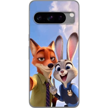 Kompatibelt Mobildeksel til Google Pixel 8 Pro Zootopia Nick og Judy Beste Venner