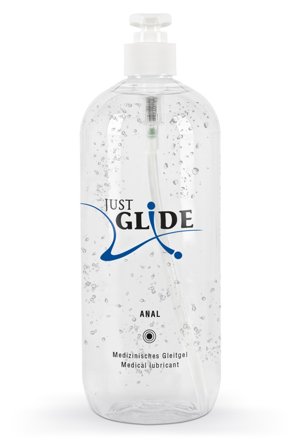 Just Glide: Waterbased Glide 1000 ml - Anal - Vuxen.dk: Glidecremer
