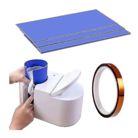 Cricut Mug Press Kompatibel Sublimering Glasförpackning, Återanvändbar Silikonförpackning