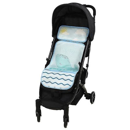 Kesärattaiden viilentävä alusta 3d hengittävä verkkomateriaali Vaunut Mat Baby Vaunut Patja Vihreä Valas