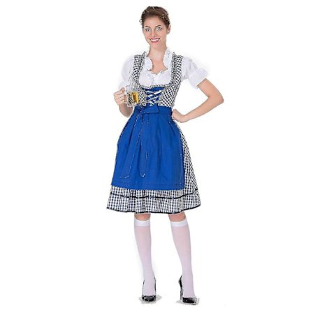 Womens Oktoberfest Costume German Dirndl Dress Costume Dress Bavarian Carnival Party Haoyi -a