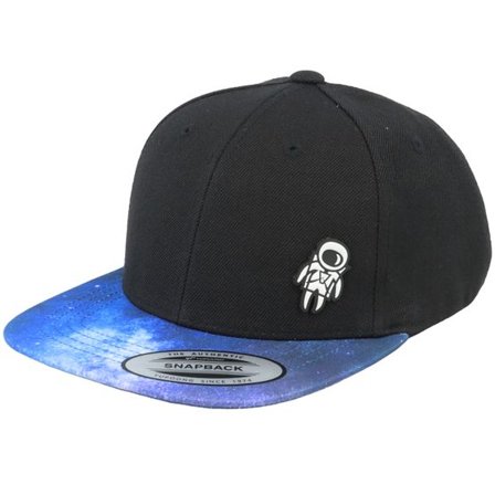 Kiddo Cap - Svart snapback Keps - Kids Tiny Astronaut Black/Space Snapback @ Hatstore