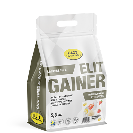 Elit Nutrition ELIT GAINER - Lactose free, 2000 g, Strawberry Banana