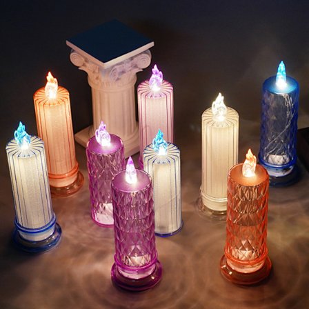 Flameless Candle Led Night Light Bordslampa