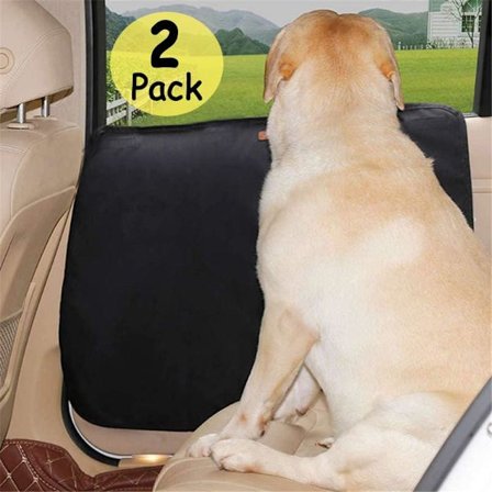 Dørbeskyttelse til hunde, Jormftte, Polyester, 66 x 56 cm, Sort