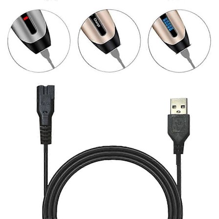 Hundehårsklipper USB Opladningskabel Stik Adapter Strømkabel Oplader til kæledyrs hårklipper til Høj kvalitet USB kabel