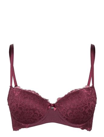 Marine Pd Lingerie Bras & Tops Full Cup Bras Burgunder Hunkemöller*Betinget Tilbud