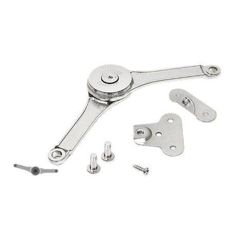 2 stk. Heavy Duty Lågstøttehængsler Låg Stay Hængsel Stålkugler Tilfældigt Stop Støttestang Til Skab