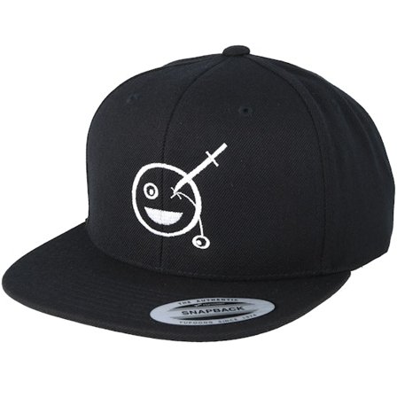 Iconic - Svart snapback Keps - Smiley Knife Black Snapback @ Hatstore