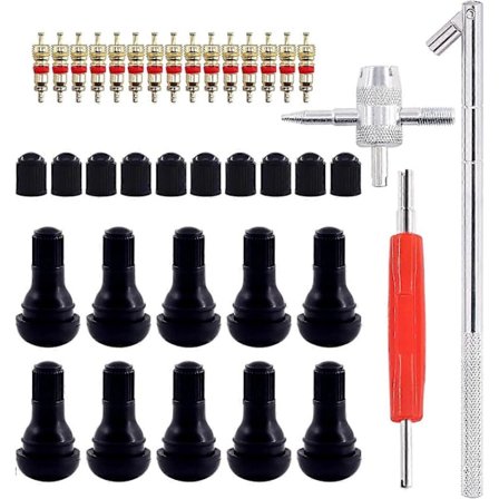 Verktyg för att ta bort däckventiler, ventilkärneborttagare för bilbyte, TR412 däckventil, ventilkärna, 4-i-1 däckventilsreparationsverktyg - 