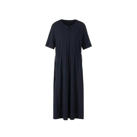 Marc Cain, Sa 21.17 J80 dress with easy silhouette 395 Blauw, Dames, Maat:S