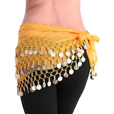 Orientalisk Danse Bælte Kvinder Pige Mave Dans Sjal Mave Dans Silke Paljet Sjal Kostume Sjal