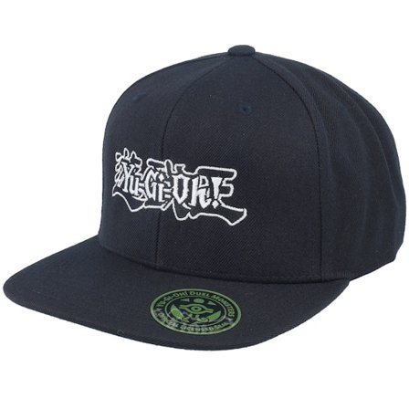 Yu-Gi-Oh! - Zwart snapback Cap - Yu-gi-oh B/W Logo Black Snapback @ Hatstore