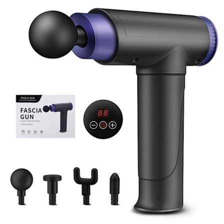 Kraftfull Massage Pistol (4 Huvuden)