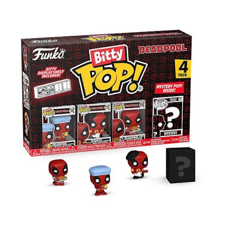 Deadpool (Badetid) 4-pak Deadpool Bitty Pop! Vinylfigurer