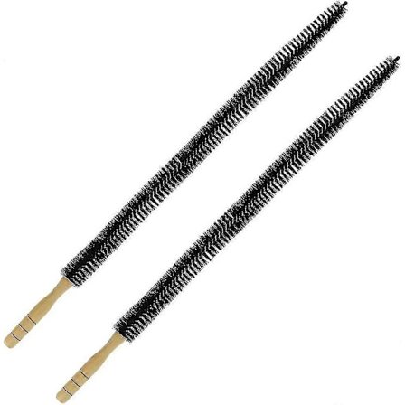 2 kpl patteriharja, patterin puhdistusharja 75 cm pitkä ja joustava puisella kahvalla, sopii patterille ja kuivausrummulle