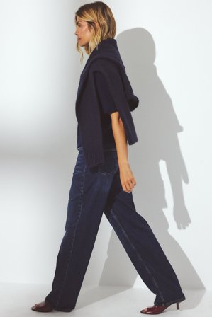 NA-KD Straight High Waist Jeans - Straight jeans - Blå - EU 34