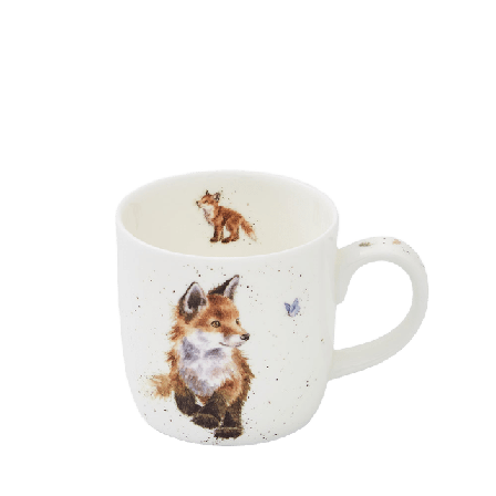 Wrendale Mugg Born To Be Wild Räv 31 cl Kök & matlagning Vit