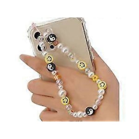 Telefon Charm Rem, Mode Telefon Snor Håndledsrem, Anti-tabt Krystal Perlebesat Snor(h})